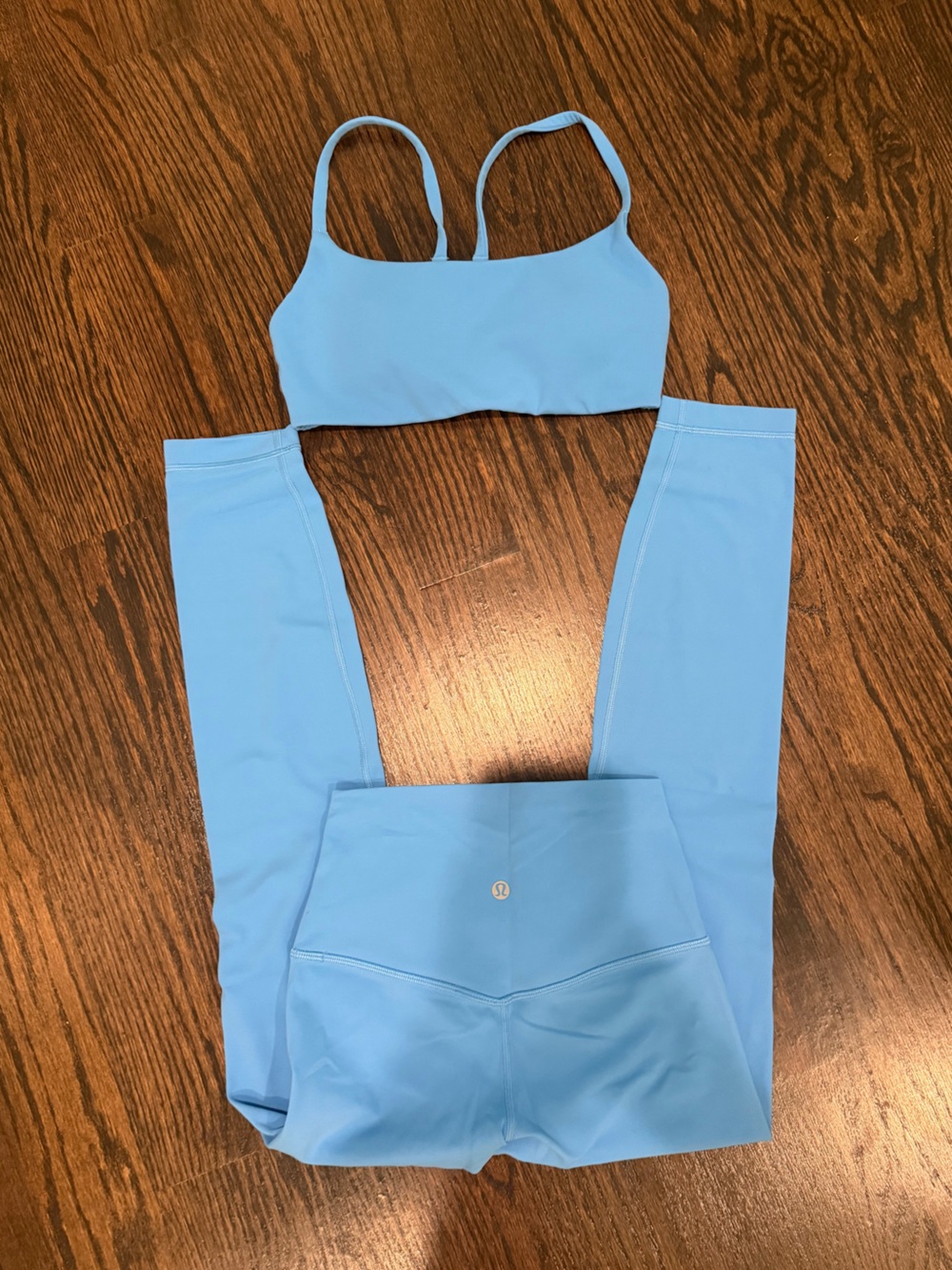Lululemon ocean wave blue matching set